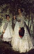 James Tissot Two Sisters oil painting on canvas